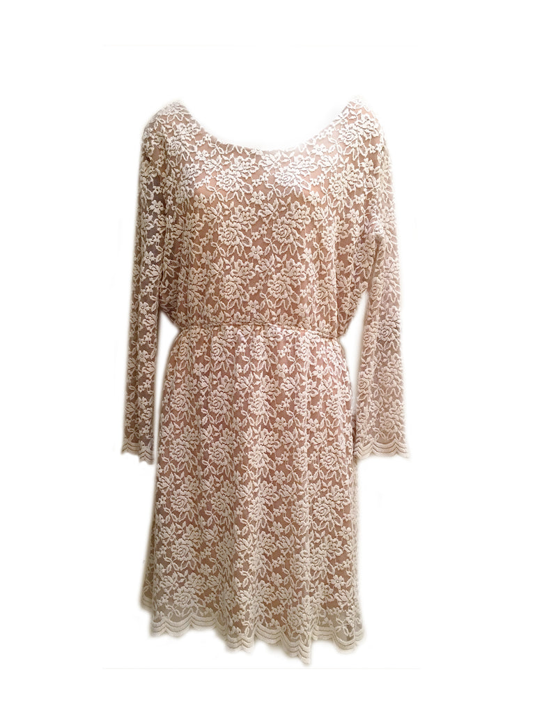 Ladies Round Neck Lace Dress